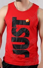 Summer mens sleeveless sports and fitness vests men loose T shirt youth cotton running vest trend clothing bottom outside wear comfortable