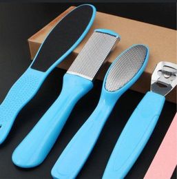 Fashion Art Accessories 8 IN 1 Pedicure Kits Rasp Foot File Callus Remover Set Blue Nail Care Tools 2020