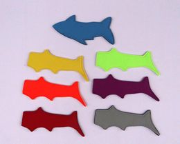 Wholesale Ice Cream Sleeve For Environmental Shark Shape Pure Colour Popsicle Holder Neoprene Pop Holders Tools Free ship