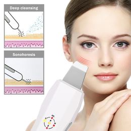 Recharge Ultrasonic Scrubber Massager Machine Skin Deeply Cleaning Device Anion Face Skin Care Peeling Lifting Scrubber