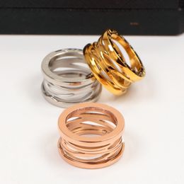 Zero Titanium steel nails rings Gold Rose Silver Color Rings Women and Men brand jewelry