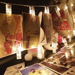 Photo Card Wall Clip Fairy LED String Light Holiday Decoration