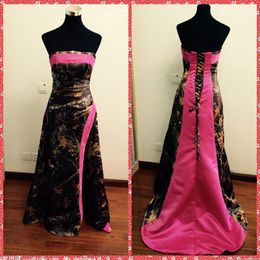 muddy girl pink camo wedding dresses