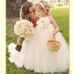 Baby Girl Long Baptism Dress-Antique White and Lace Cotton