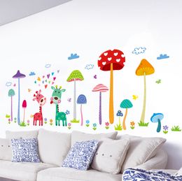Forest Mushroom Deer Home Wall Art Mural Decor Kids Babies Room Nursery Lovely Animals Family Wallpaper Decoration Decal Wall Applique Forest Mushroom Deer Home Wall Art Mural Decor Kids Babies Room Nursery Lovely Animals Family Wallpaper Decoration Decal Wall Applique