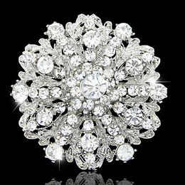 Sparkly Crystal Diamante Flower Brooch Wedding Prom Bridal Dress Pin 2.68" Sparkly Crystal Diamante Flower Brooch Wedding Prom Bridal Dress Pin 2.68"