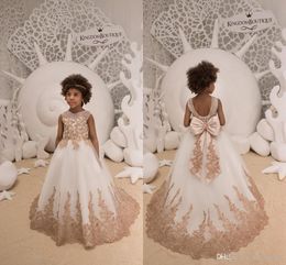 Necked Grils Image Uk Ivory And Cappuccino Flower Girl Dress 2019 Jewel Neck Gold Appliques Necked Grils Image Uk Ivory And Cappuccino Flower Girl Dress 2019 Jewel Neck Gold Appliques