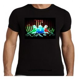 activated sound light shirts wholesale dj driver battery flashing disco mens shirt