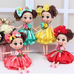 18cm Crown Wedding Dress Doll Red 18cm Crown Wedding Dress Doll Red