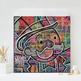 Shop Wall Art Money Uk Wall Art Money Free Delivery To Uk Dhgate Uk - mimo mr monopolyingly money stamp canvas painting graffiti wall art street poster print hd picture for living room home decor!   