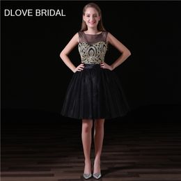short black and gold prom dresses