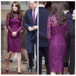 Purple Cocktail Dress Kate Middleton