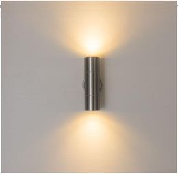 -20W warm light 10W LED Dual-Head Up & Down pared de la luz de la lámpara aplique impermeable al aire libre 10W luz blanca 