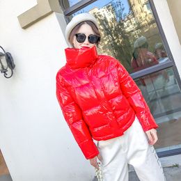 red glossy jacket