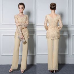 Mother's Tan Wedding Dress for July