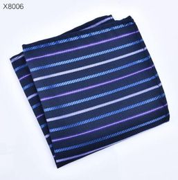 Classic Mens Silk Handkerchief Swallow Gird Checks Striped Pocket Square Hanky