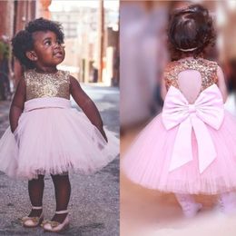 pink and gold baby dress