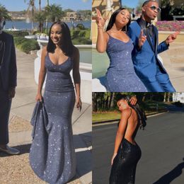 dark blue tight prom dress