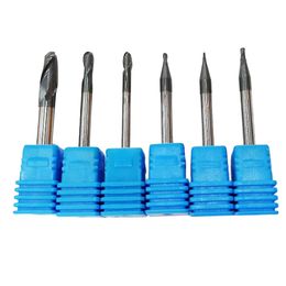 6pcs End mill Set Accessory Ball nose Cutting Drill bit 1mm-6mm Practical
