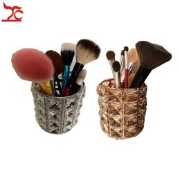 Big Diamond Mermaid Makeup Brush Holder Crystal Rhinestone Makeup