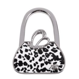 Personalized Custom 1 Line Leopard Animal Print Purse Bag Hanger Holder Hook 
