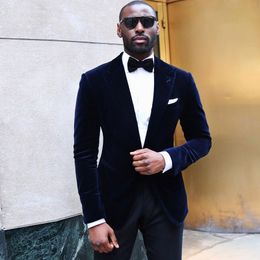 navy blue suede blazer