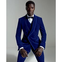 Men Navy Blue Velvet Jacket Blazers Designer Double Breasted Tuxedo Dinner Coat Men Navy Blue Velvet Jacket Blazers Designer Double Breasted Tuxedo Dinner Coat