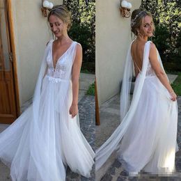 Simple Cheap Bohemian Style Wedding Dress Australia New Featured