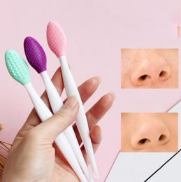 Minkissy Cepillo Nasal Manual de Silicona de 4 Piezas Cepillo Nasal de Nariz Limpiador de Espinillas Cepillo de Limpieza Nasal Suave Depurador de Acn/é de Nariz de Mano