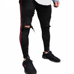 Rodilla Negra Rasgó Los Pantalones Vaqueros Para Hombre Oferta Online |  DHgate.com