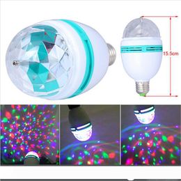 LED BC Disco Light Bulb Rotating Crystal Effect Multi Coloured Stage Lighting LED BC Disco Light Bulb Rotating Crystal Effect Multi Coloured Stage Lighting