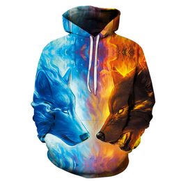 3D Wolf Printed Long Sleeve Gift Hooded Sweatshirt Tops Lover Fashion Blouse Gocheaper Plus Size Unisex Pullover 3D Wolf Printed Long Sleeve Gift Hooded Sweatshirt Tops Lover Fashion Blouse Gocheaper Plus Size Unisex Pullover