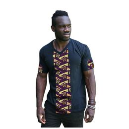 Winwinus Mens Tee T Shirts Long-Sleeve Casual Floral African Print Blouse Tops 