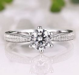 Solid 14k White Gold Semi Mount Round 7.5mm to 8mm Solitaire Classic Ladys Ring Solid 14k White Gold Semi Mount Round 7.5mm to 8mm Solitaire Classic Ladys Ring