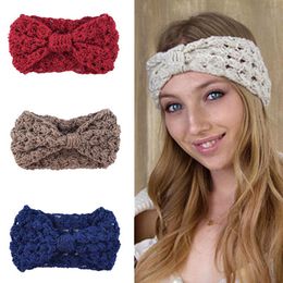 Crochet Headband Knit Woven Lace Stretch Wide Wrap Hair Accessory Polyester
