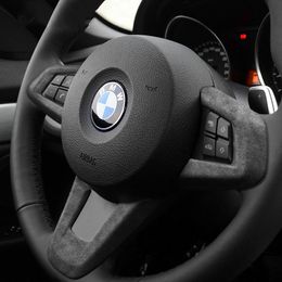 2pcs Steering Wheel Flag Decal Vinyl Emblem Sticker fit for BMW M M3 M5