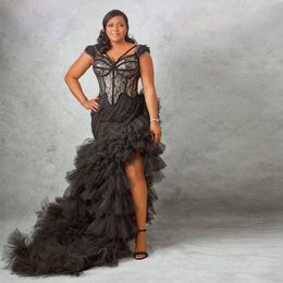 plus size black evening tops