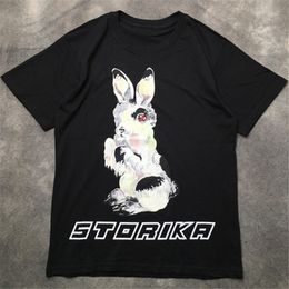 Moda Mujer O-cuello Pascua Estampado Conejo Manga Corta Ka Moda Mujer O-cuello Pascua Estampado Conejo Manga Corta Ka
