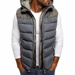 JXG Men Winter Thicken Slim Fit Sleeveless Zipper Down Vest Jacket JXG Men Winter Thicken Slim Fit Sleeveless Zipper Down Vest Jacket