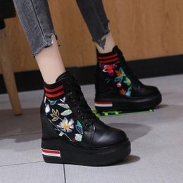 Women Ladies Chunky Creepers Platform Wedge Shoes Floral Slip On Casual Sneakers Women Ladies Chunky Creepers Platform Wedge Shoes Floral Slip On Casual Sneakers