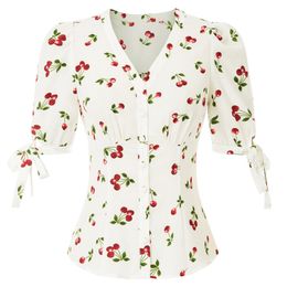 Blusa Cerezas Marca Opposite Talla S Blusa Cerezas Marca Opposite Talla S