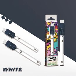 stock twist Canada - COSO preheat battery 380mah e cig 510 thread battery variable voltage 3.3v-4.8v twist vape pen for 510 cartridge Ce3 MT6 atomizer in stock