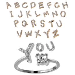 Roxi 925 Plata Esterlina 26 Letras Inglesas Circonio Anillo Roxi 925 Plata Esterlina 26 Letras Inglesas Circonio Anillo