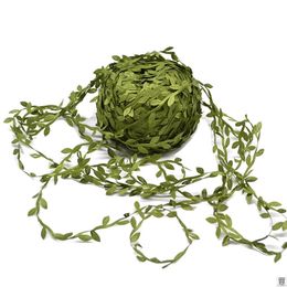 20M Silk Leaf Artificial Green Leaves Decor DIY Wreath Gift Craft Flowers