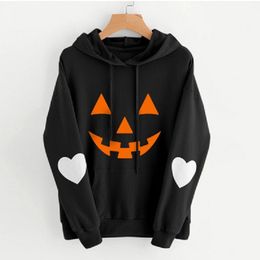 Hombres Mujeres Sudadera de Halloween de impresión cráneo parejas 3D Con Capucha Puente abrigo Tops