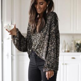 Long Sleeve Sequin Tops Australia 