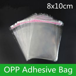 1000pcs 4X6cm  Clear Poly Bags Reclosable Plastic Jewelry Baggies De