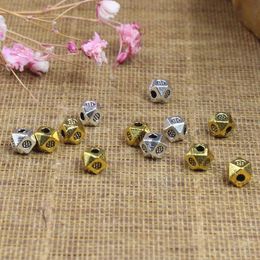 20Pcs Wholesale Tibetan Silver Big Hole Spacer Beads for Bracklets 9MM A3166