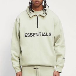 essentials half zip jumper