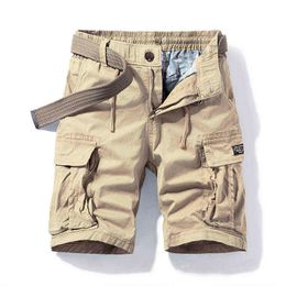 Pantalones Cortos Cargo De Sarga Premium Múltiples Cómodos C 